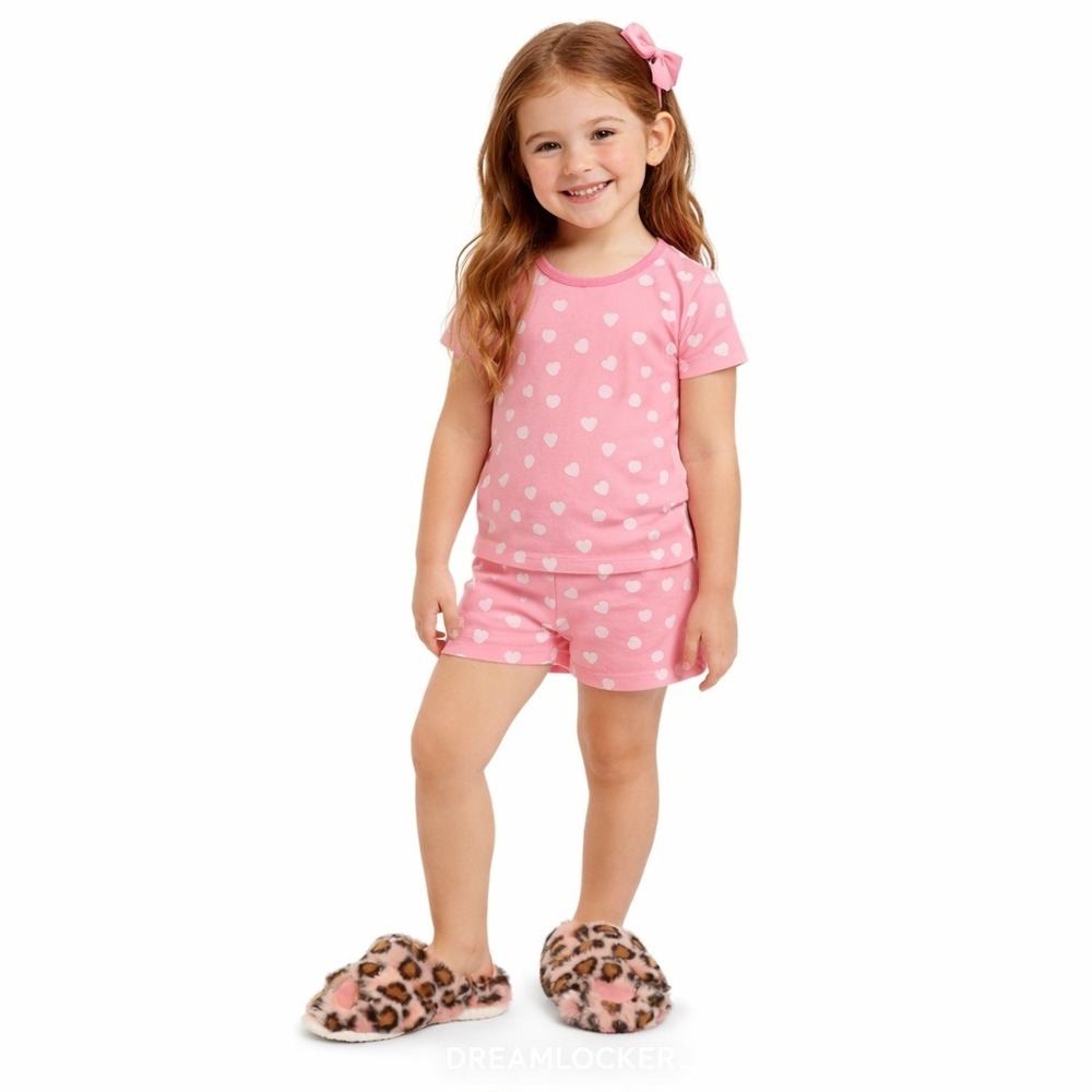 Cat & Jack Girls Pink Leopard Faux Fur Criss Cross Slippers Medium 2/3 Brooklyn